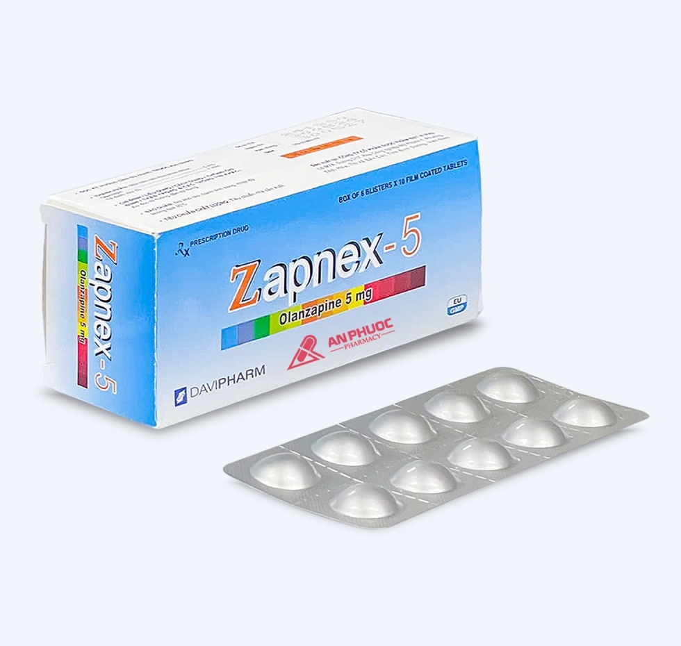 Thuốc Zapnex-5® | Olanzapine |【Hộp 60 viên】