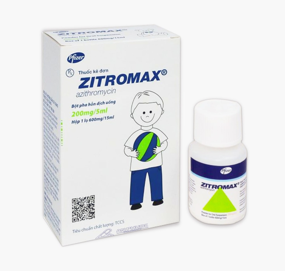 Thuốc Zitromax® Azithromycine |【Lọ 600mg/15mg】