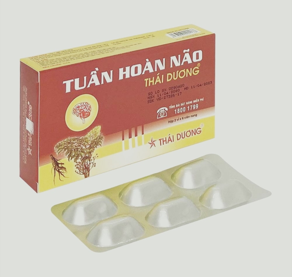 Tuần hoàn não Thái Dương ( hộp 2 vỉ x 6 viên )