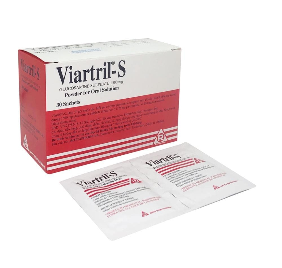 Thuốc Viartril-S hỗ trợ thoái hóa khớp 1500mg | gói 
