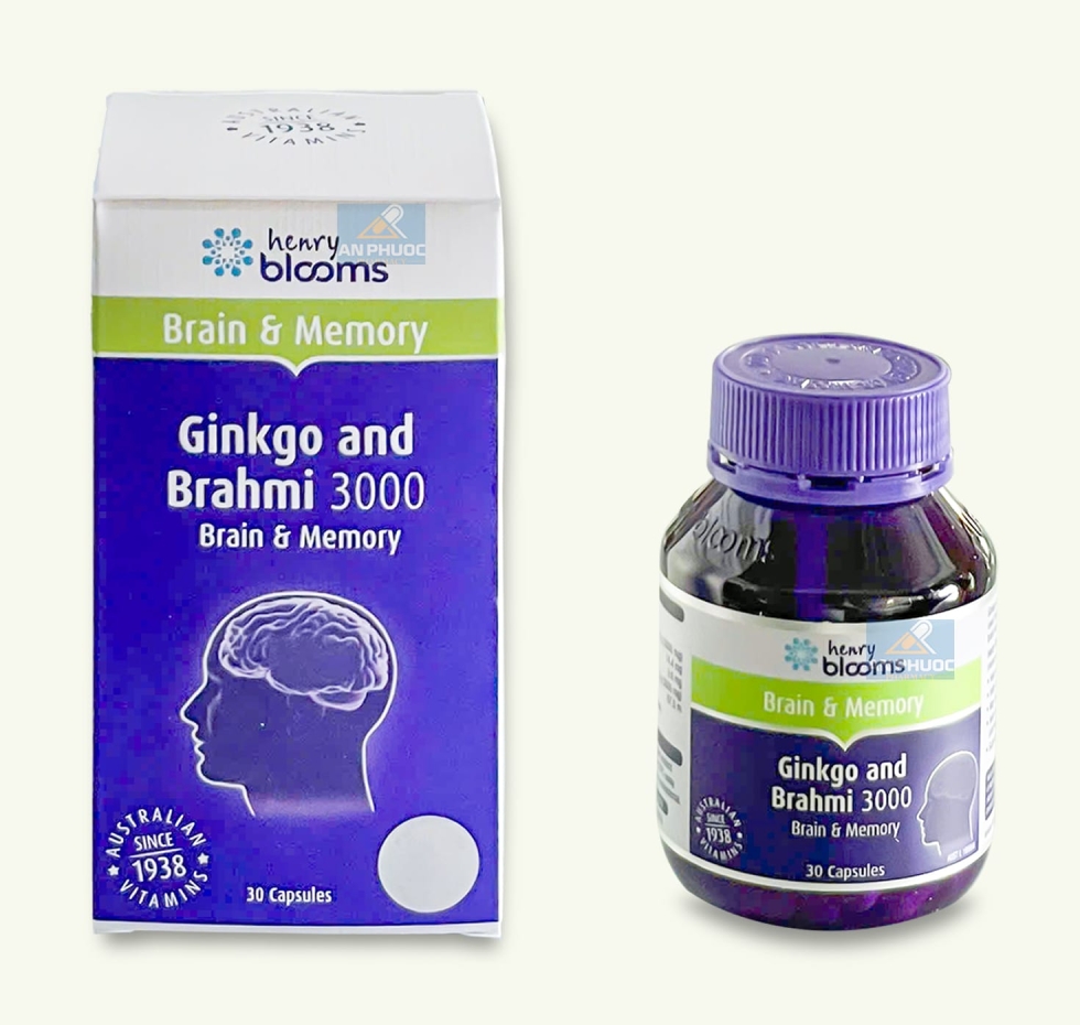Viên Bổ Não Ginkgo And Brahmi 3000® |【Lọ 30 viên】