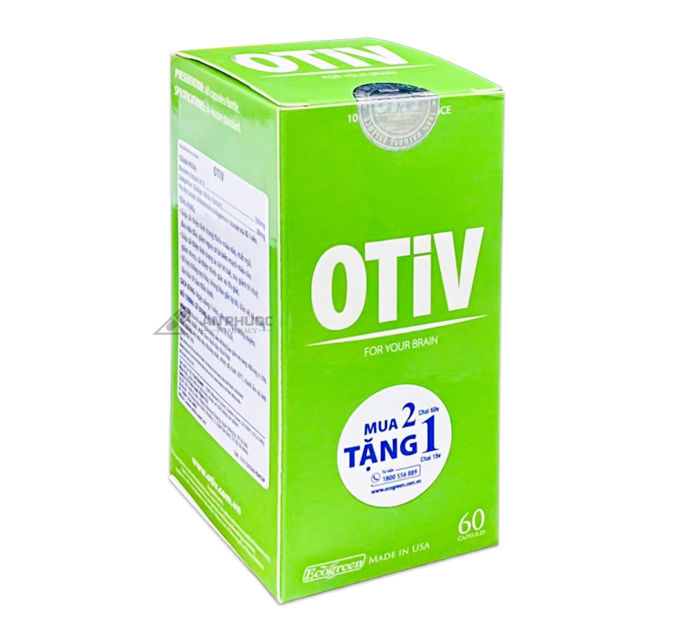 Viên Bổ não Otiv® | Chai 60 viên 