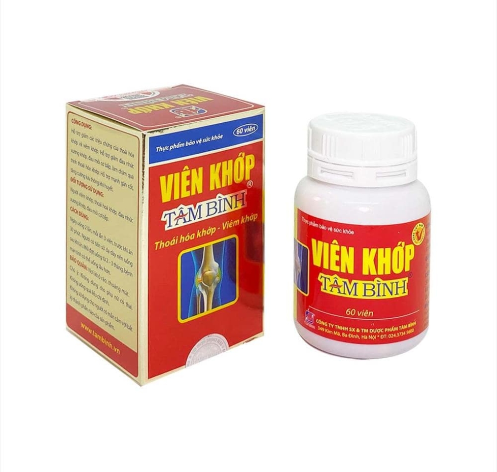 Viên khớp Tâm Bình (chai 60 viên)