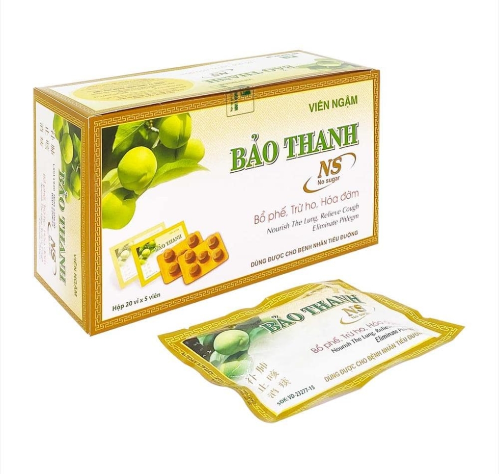 Viên ngậm bảo thanh không đường