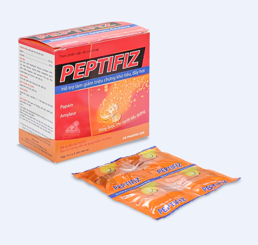 Viên Sủi Tiêu Peptifiz® |【Hộp 40 Viên】