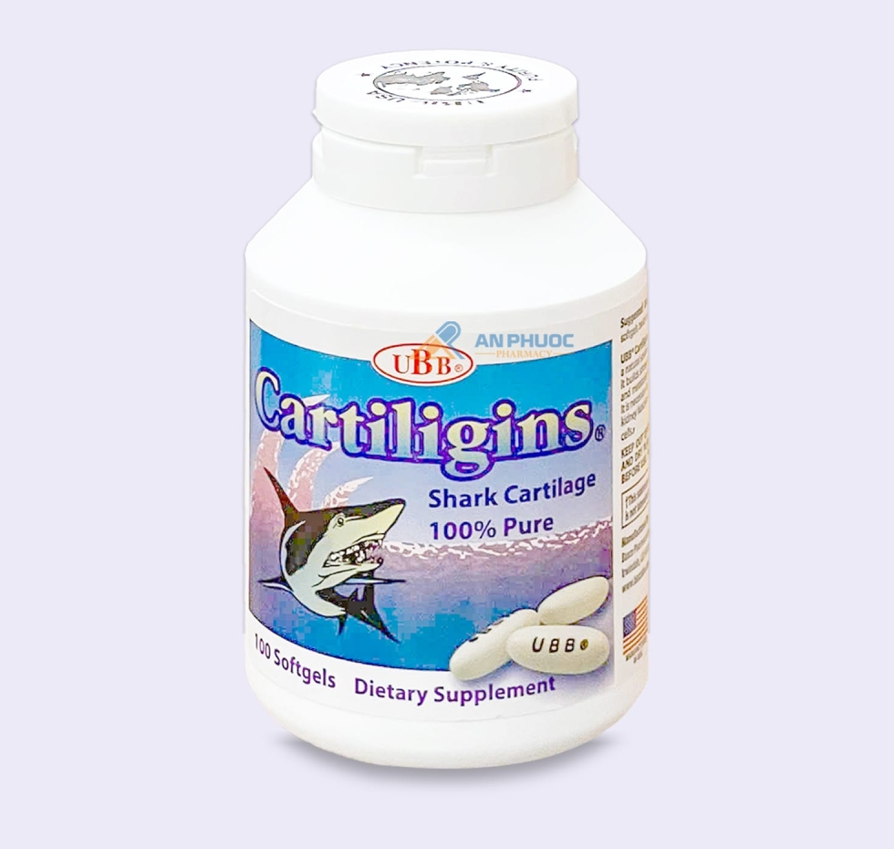 Viên Sụn Cá Mập UBB Cartiligins® |【Chai 100 viên】 