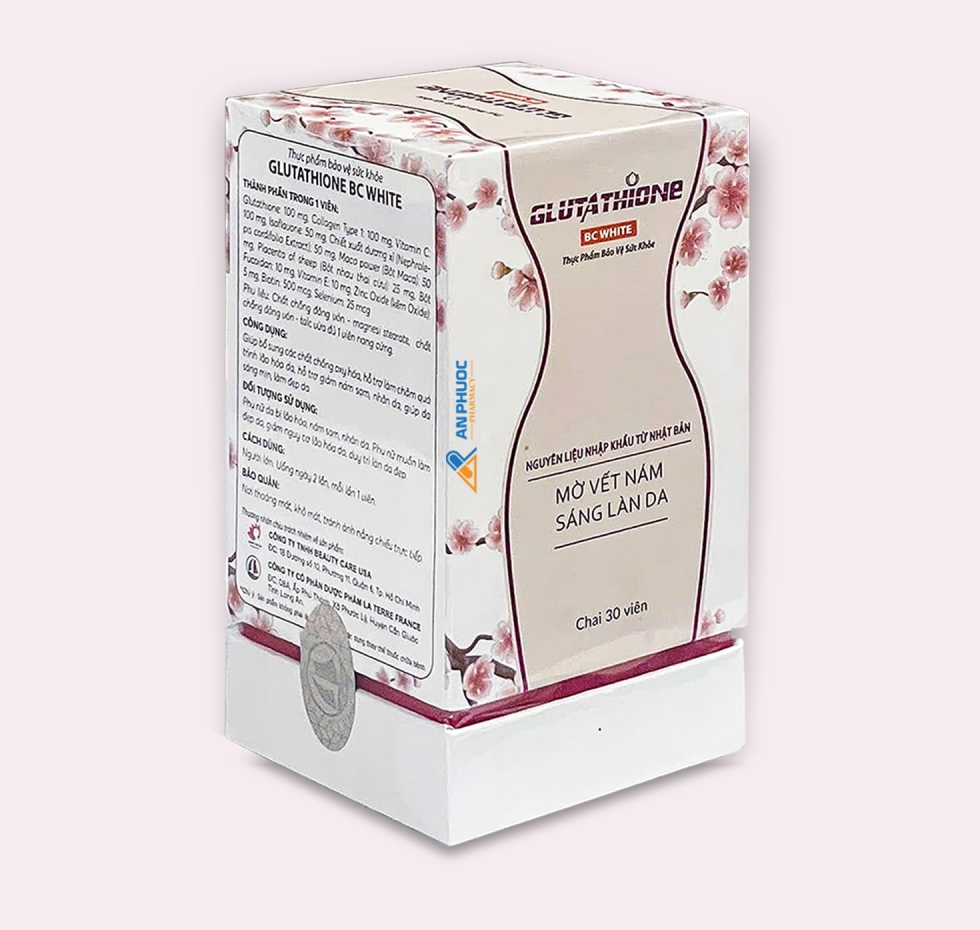 Viên Uống Đẹp Da Glutathione BC White® |【Lọ 30 viên】
