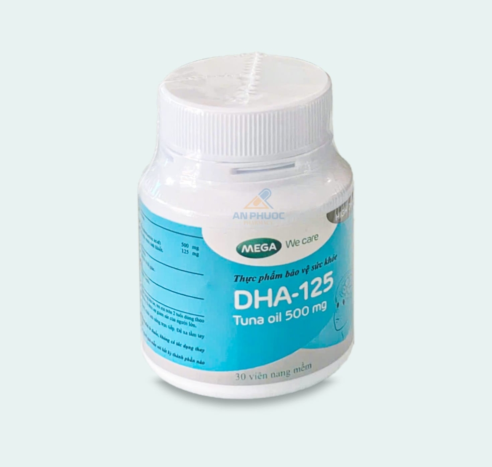 Viên Uống DHA-125® | Tuna oil 500mg |【Lọ 30 viên】