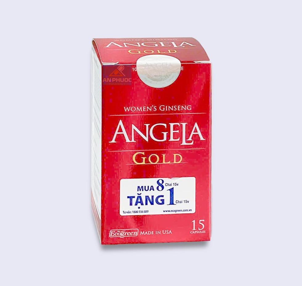 Viên Uống Sâm Angela Gold® |【Lọ 15 viên】  