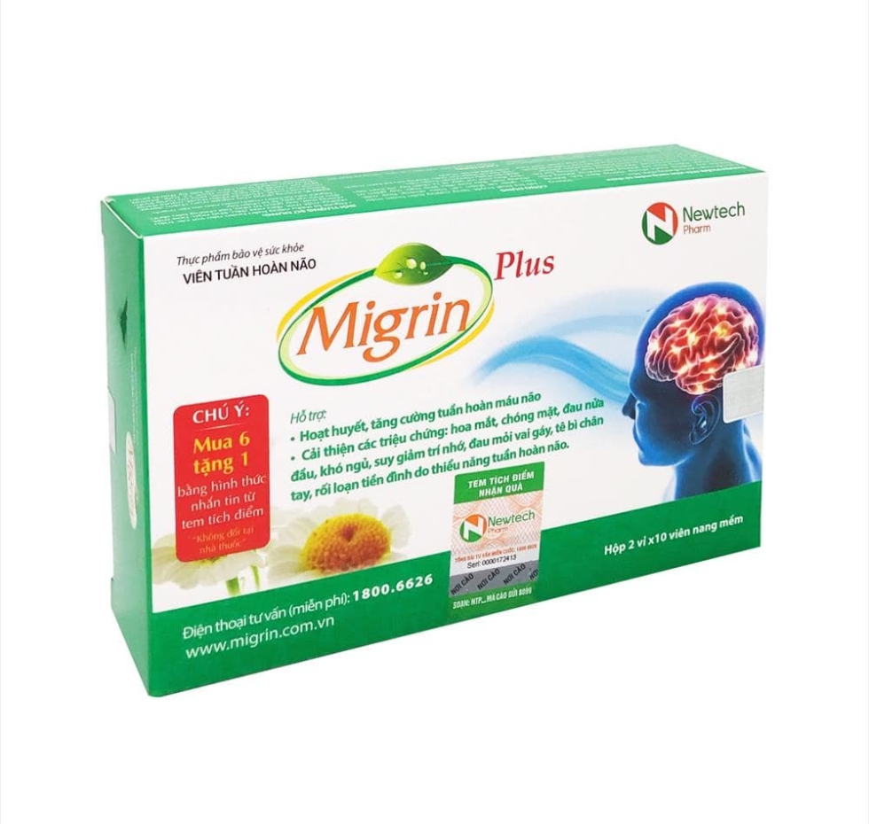 Viên uống trị đau nửa đầu migrin plus