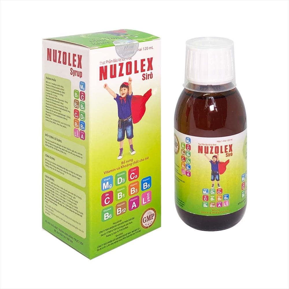 Siro bổ sung vitamin và khoáng chất Nuzolex 120ml