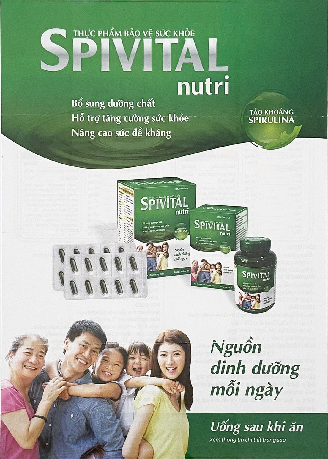 Spivital Nutri® | Tảo Khoáng Spirulina | Nguồn Dinh Dưỡng Mỗi Ngày 