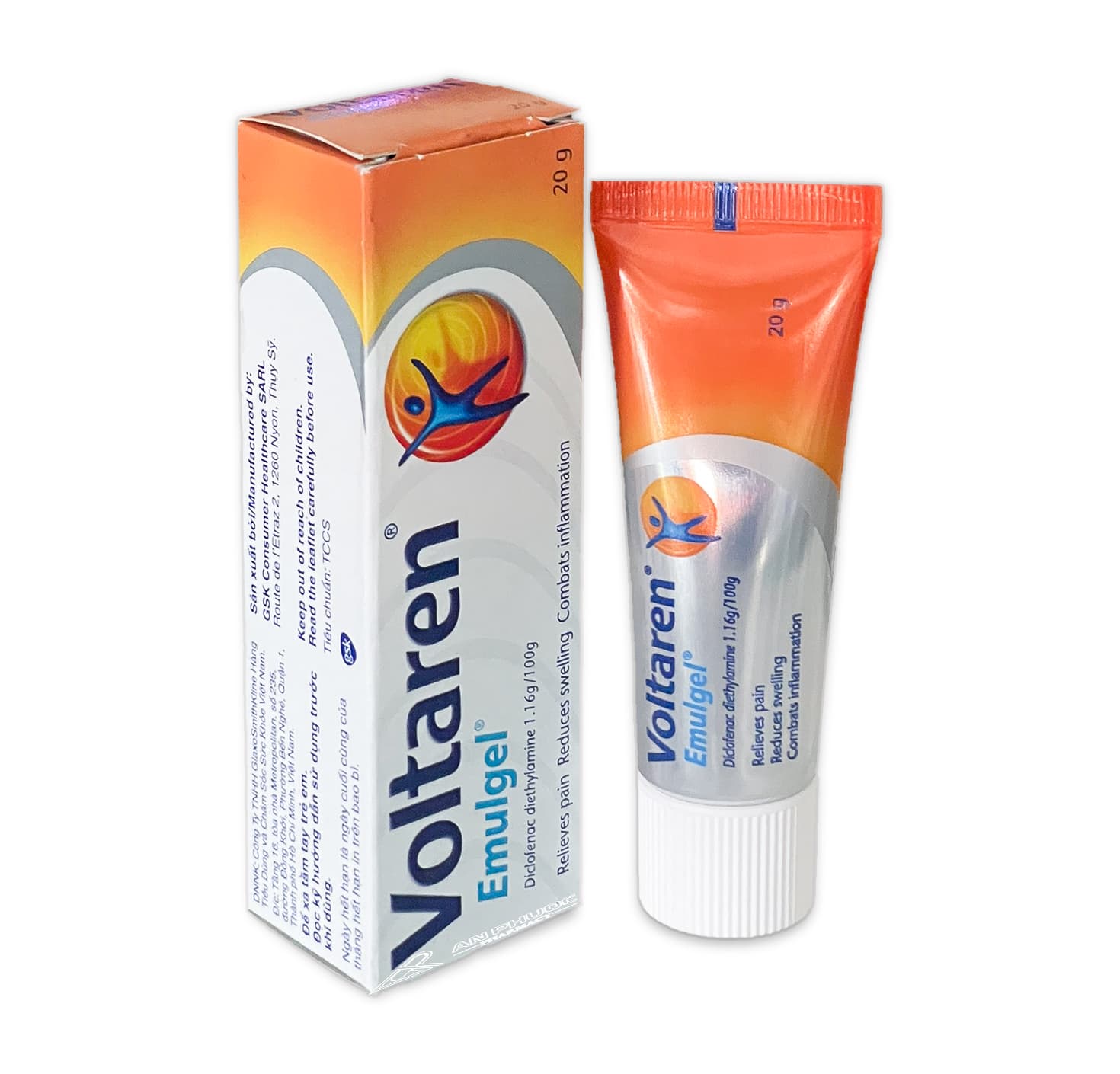 Thuốc Voltaren Emulgel® 20g Diclofenac Diethylamine 1 16 100g